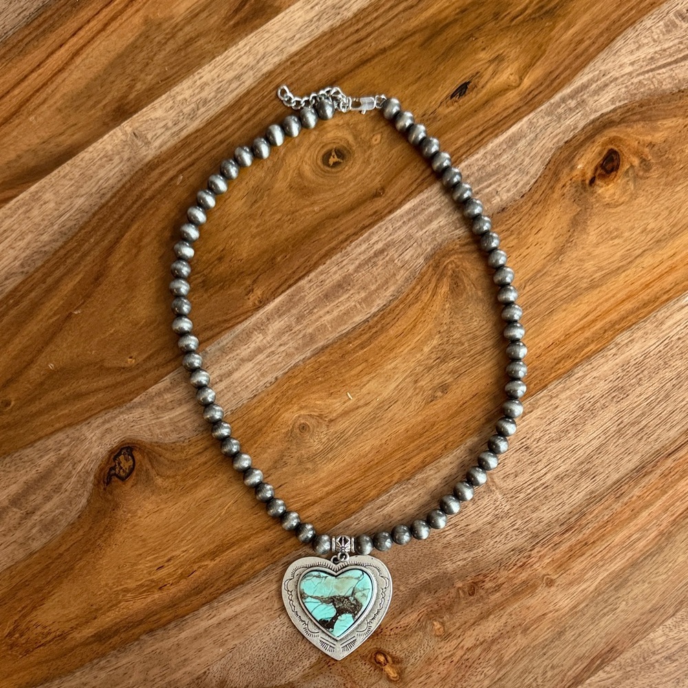 Silver Heart Pendant Necklace